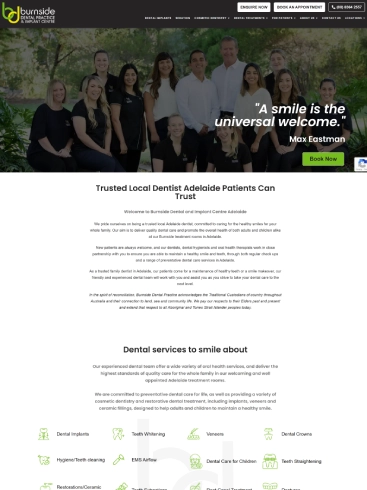 Burn-side-dental website