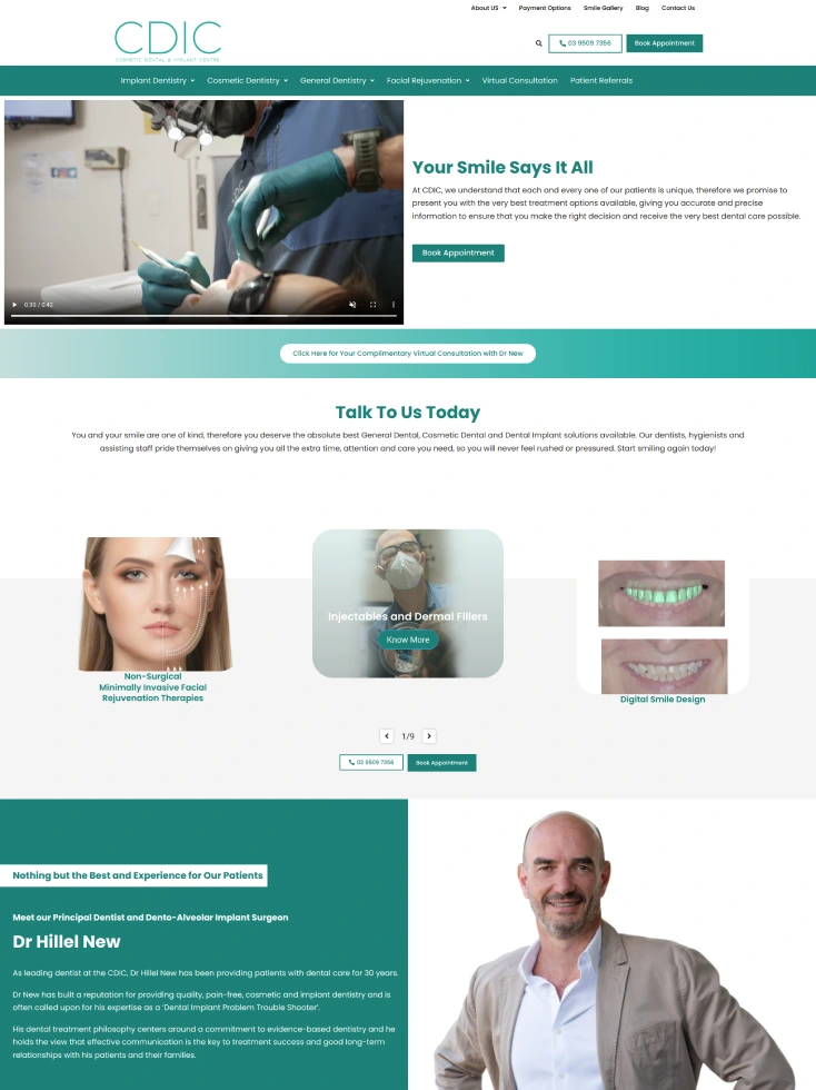 Dental website